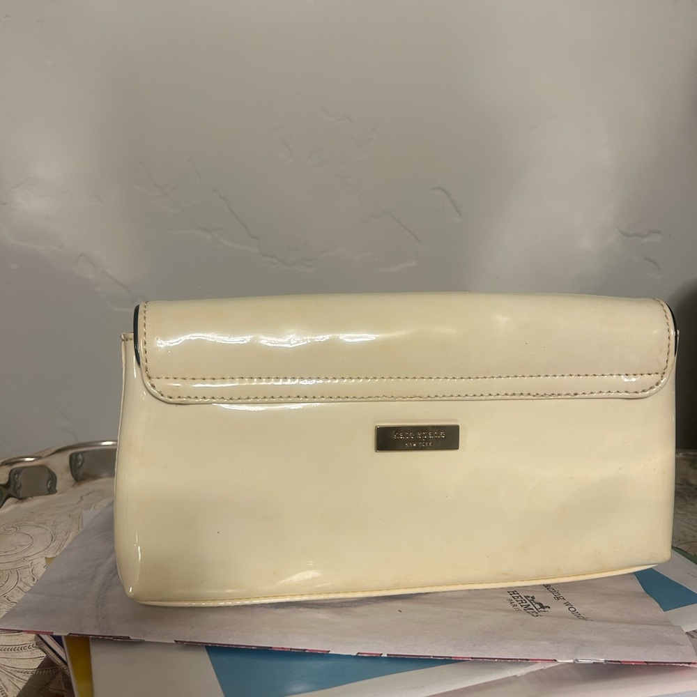 Kate Spade vintage novelty Cream License Plate Clutch Bag - Picture 3 of 6